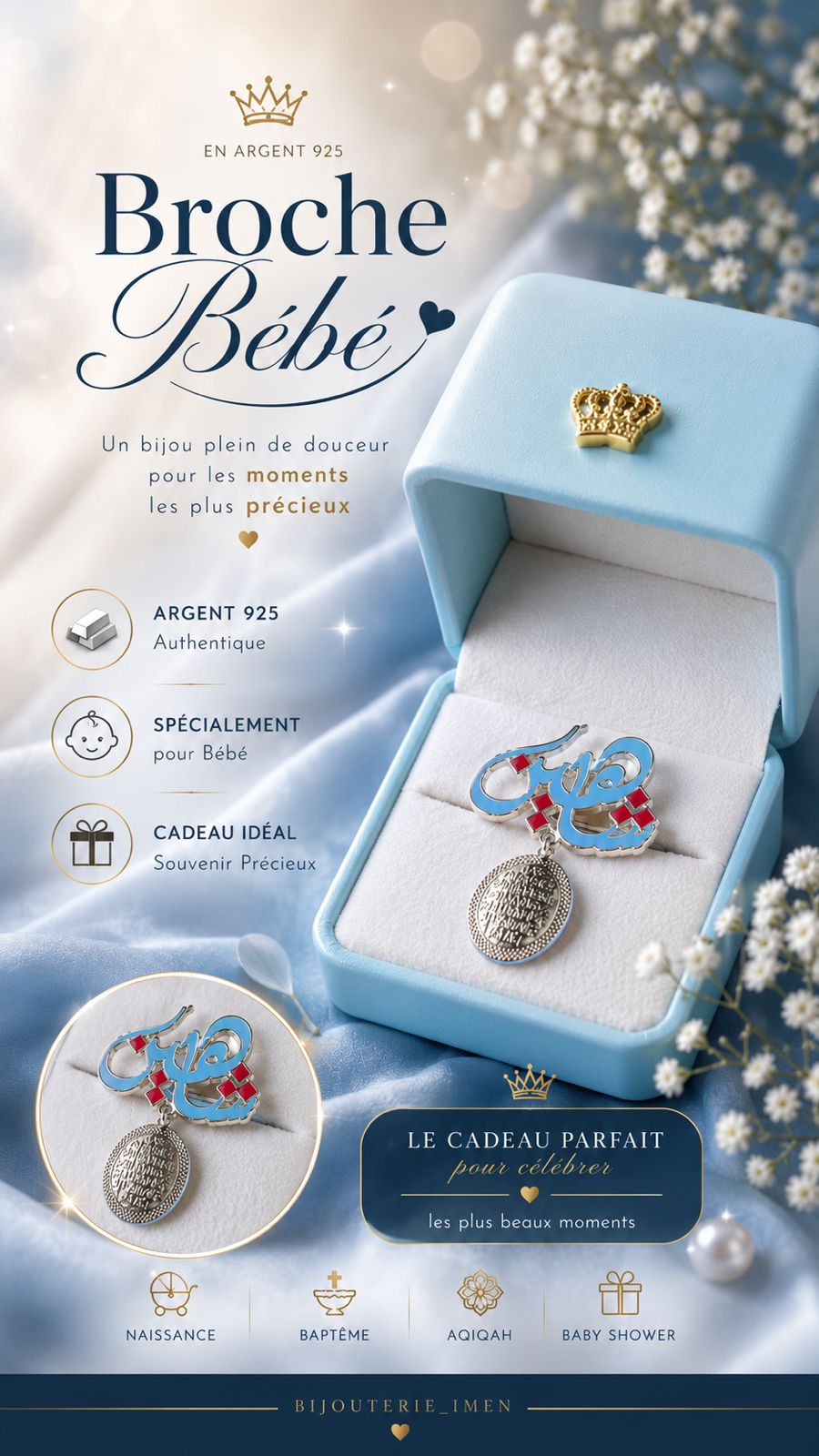 Broche Bébé vue 2