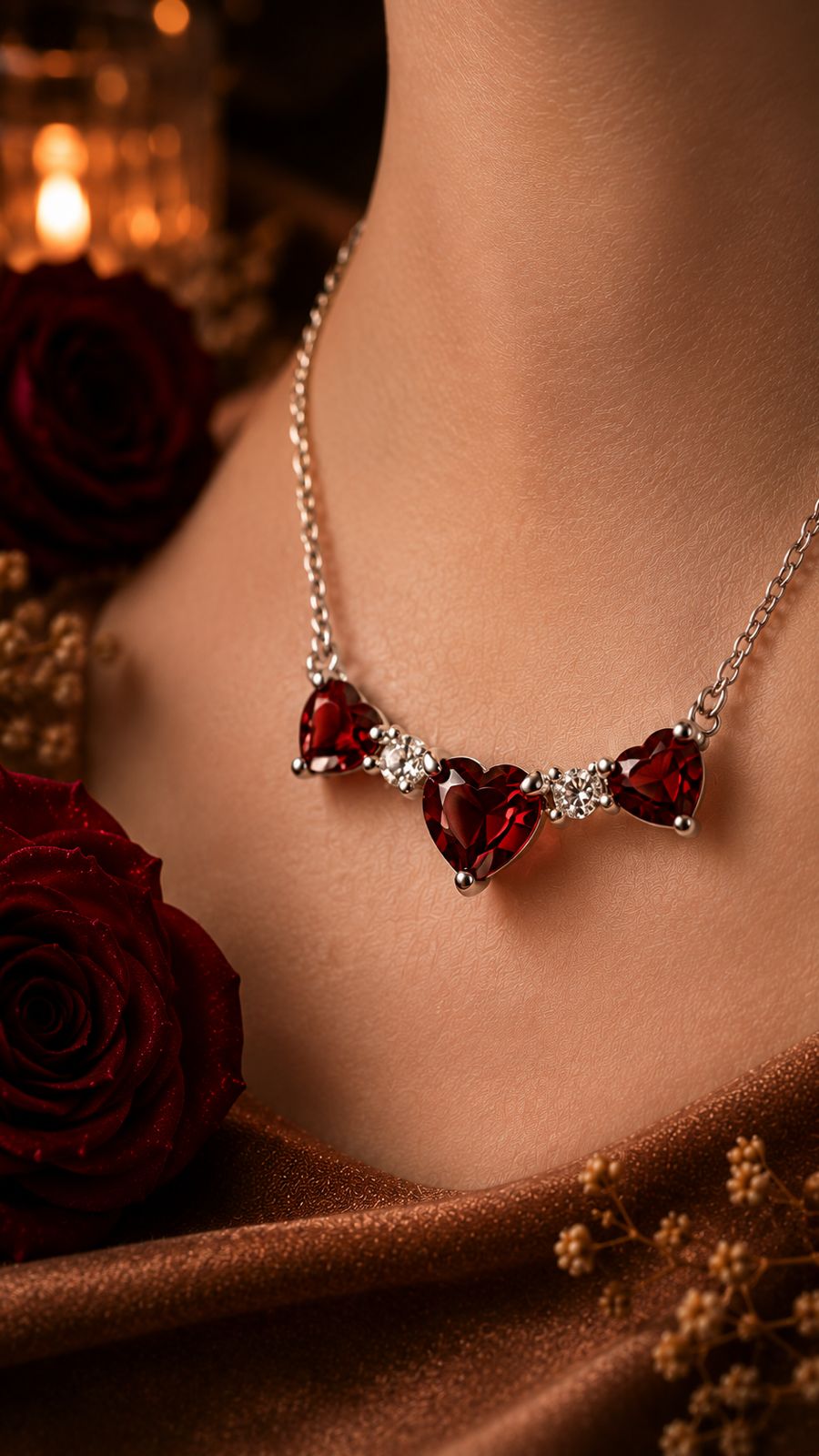 Collier Cœurs avec Box vue 1